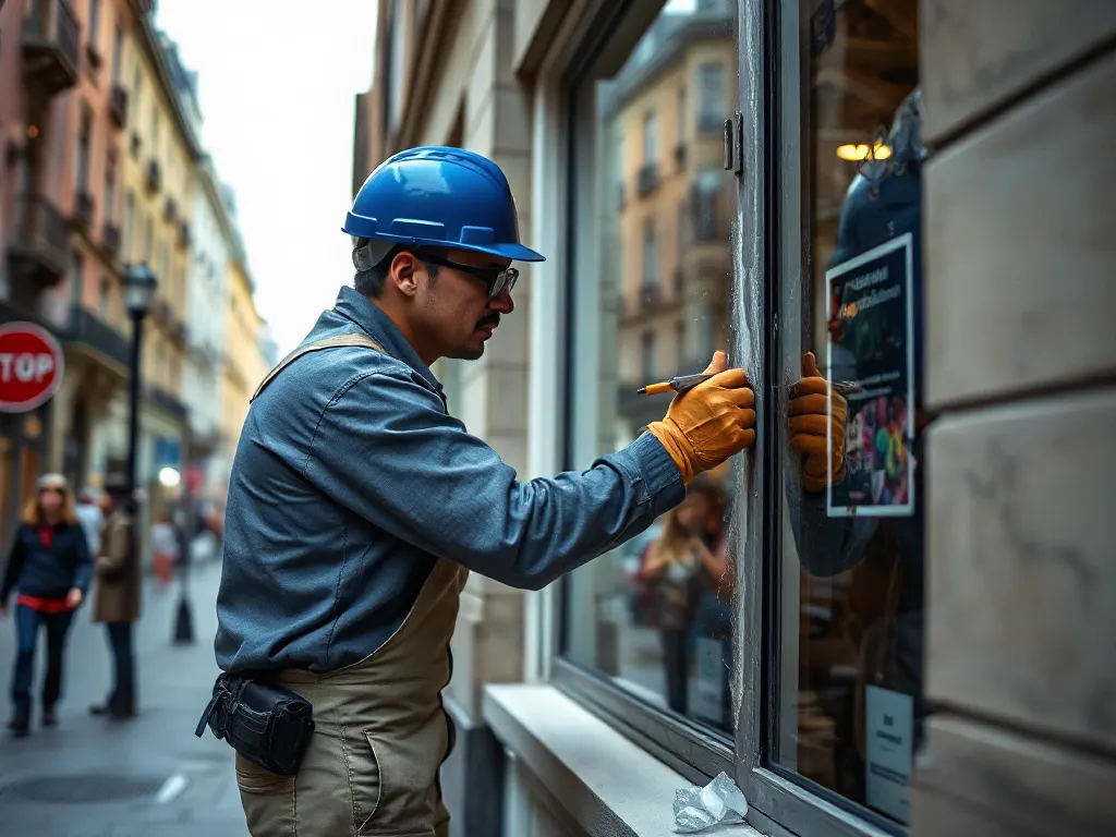 Travaux de vitrerie — intervention type dans le secteur