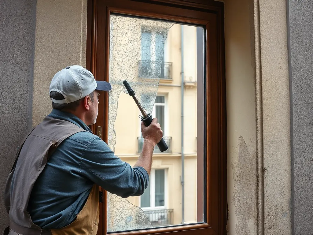 Travaux de vitrerie — intervention type dans le secteur