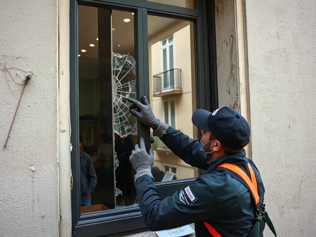 Travaux de vitrerie — intervention type dans le secteur