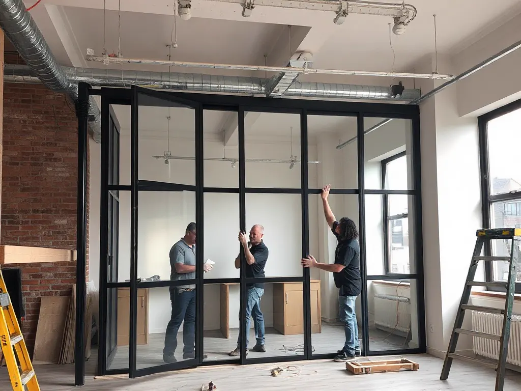 Travaux de vitrerie — intervention type dans le secteur