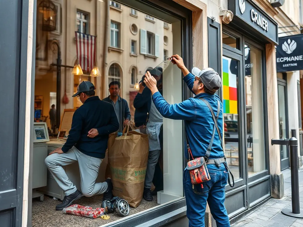 Travaux de vitrerie — intervention type dans le secteur